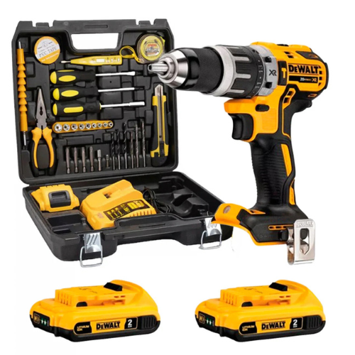 (REMATE DE INVENTARIO) Taladro Inalámbrico DE WALT 20v CON 2 POTENTES BATERÍAS Y 34 ACCESORIOS DE REGALO 🎄🎅🎁  - G