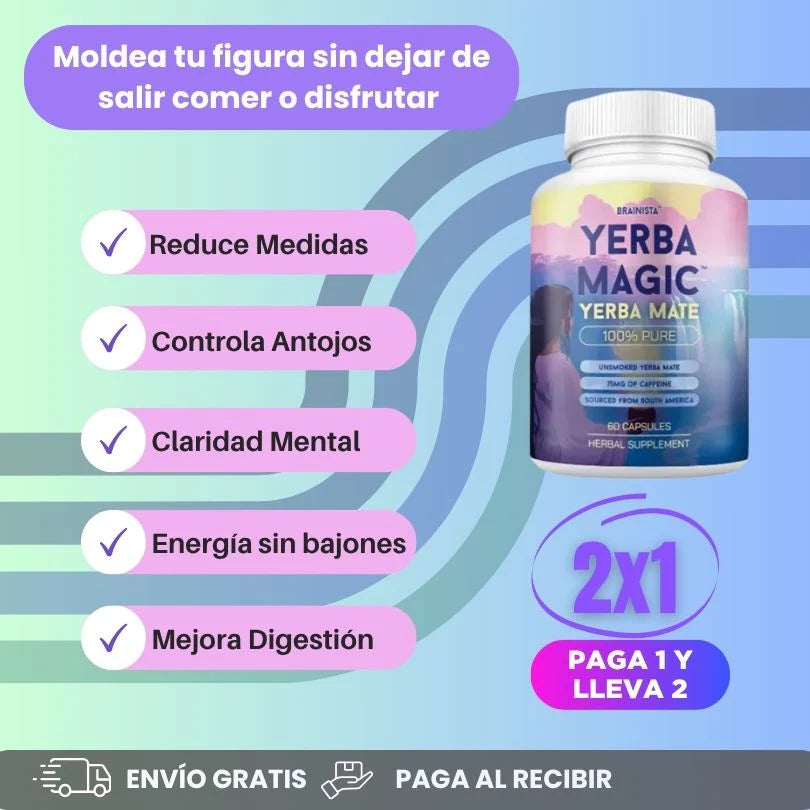 T - Yerba Magic - Reduce Tallas Sin Dietas, Ayuda a la Digestión, Aclara la Mente