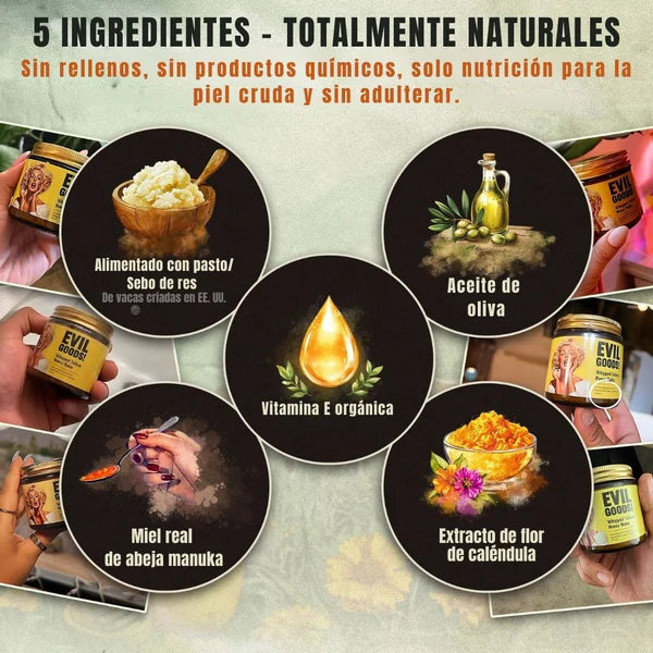 EvilGoods Bálsamo Con Sebo De Res Y Miel De Manuka - F