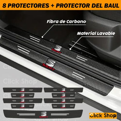 8 Protectores + 1 Protector de Baul - F