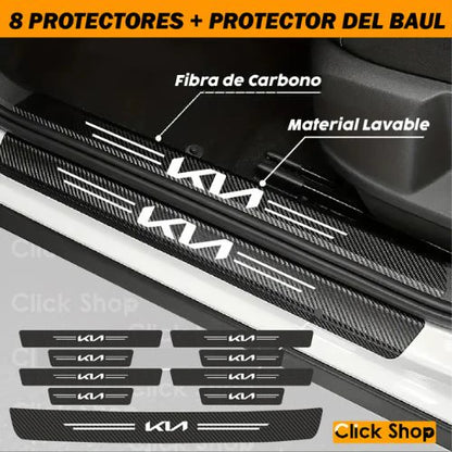 8 Protectores + 1 Protector de Baul - F