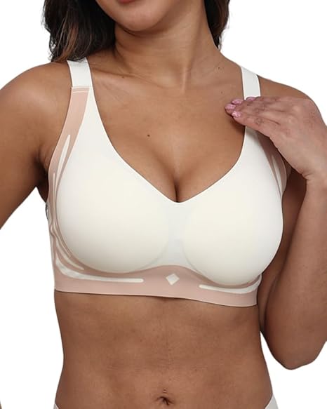 3 en 1 - Brasier Sin Costuras con Realce Y Corrector De Postura