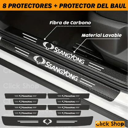 8 Protectores + 1 Protector de Baul - F