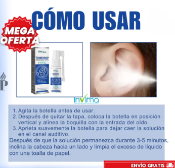 TinniDrop™: Spray De Tratamiento Efectivo Alivia Dolor De Oído, Mejora La Escucha Y Cura La Sordera - G