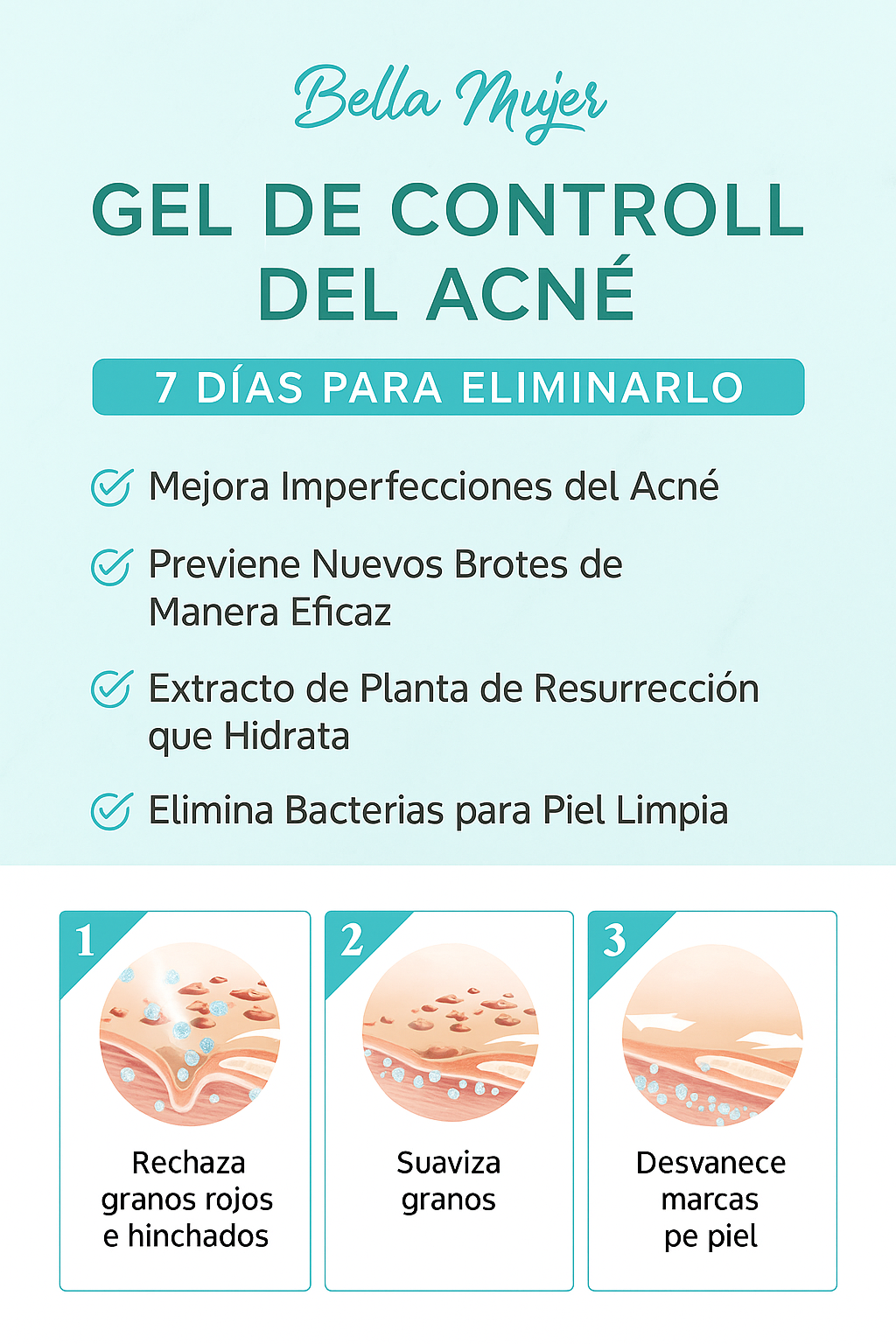 IF - Gel Reparador de Acné Jayusing desvanece las marcas y manchas de acné, repara, hidrata e ilumina la piel.