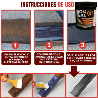 ✨ Iron Seal - Restaurador de Hierros y Metales con Blindaje - Antioxidación 👷‍♂️ - G