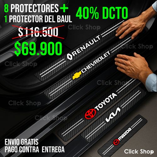 8 Protectores + 1 Protector de Baul - F