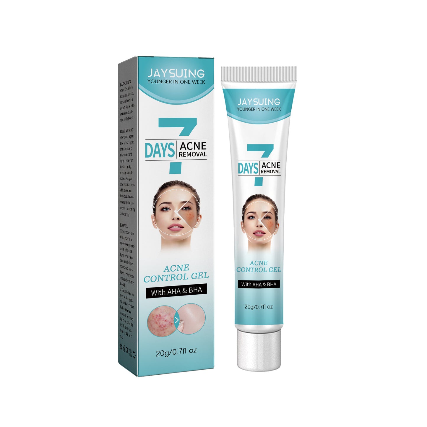IF - Gel Reparador de Acné Jayusing desvanece las marcas y manchas de acné, repara, hidrata e ilumina la piel.