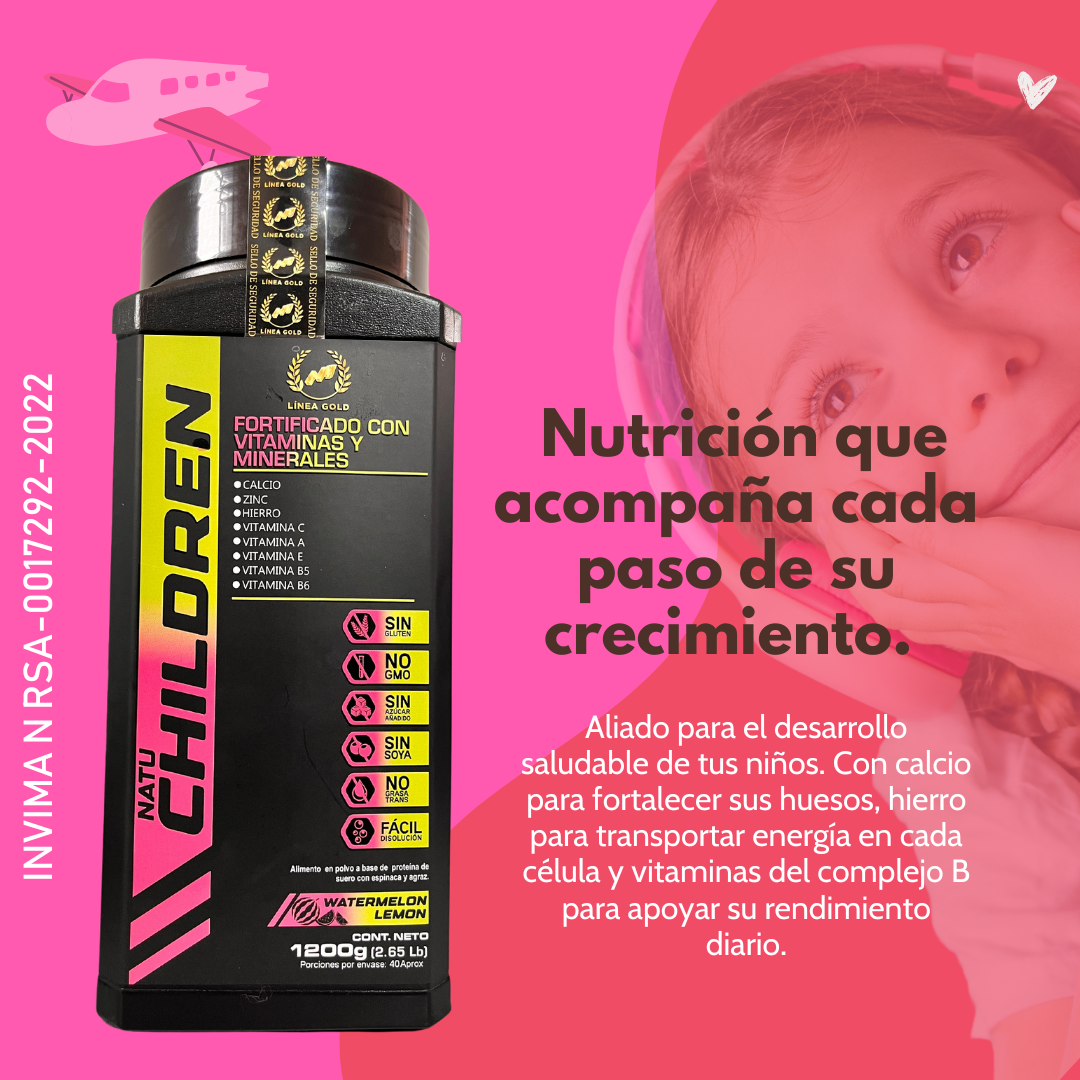 🌱 ¡Natu Children – Crecimiento saludable para niños felices!